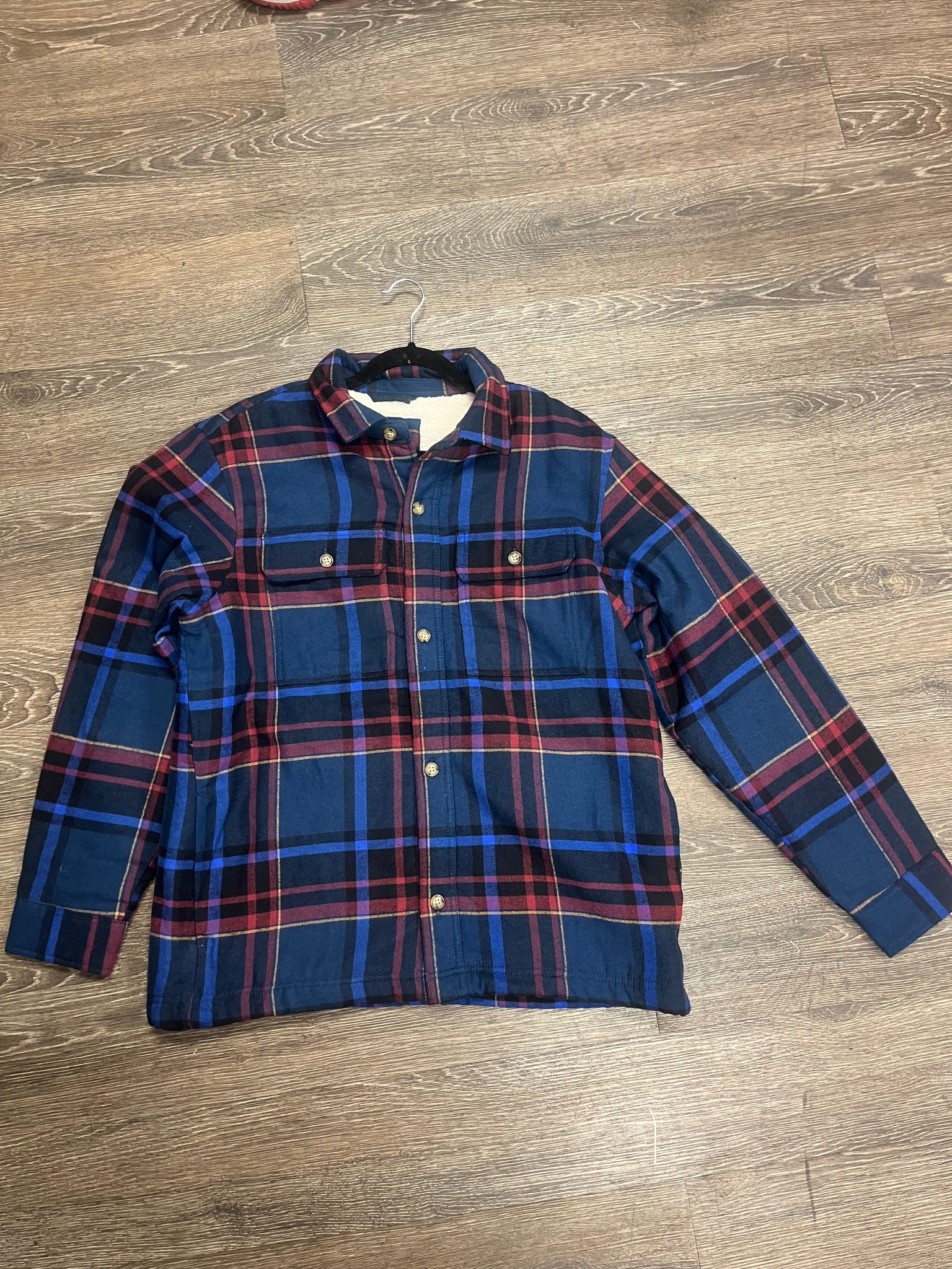 Red/ blue flannel (size large)