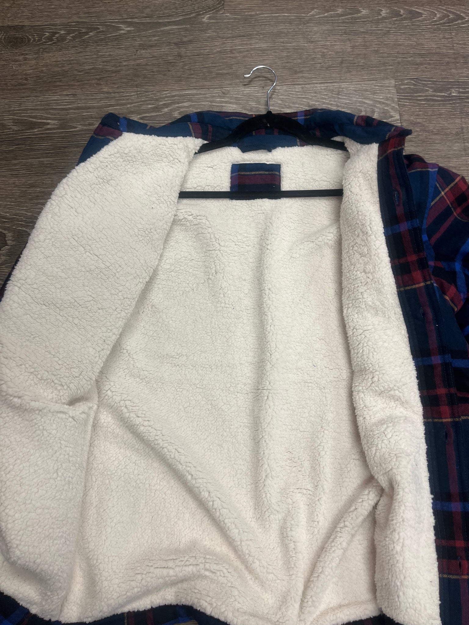 Red/ blue flannel (size large)
